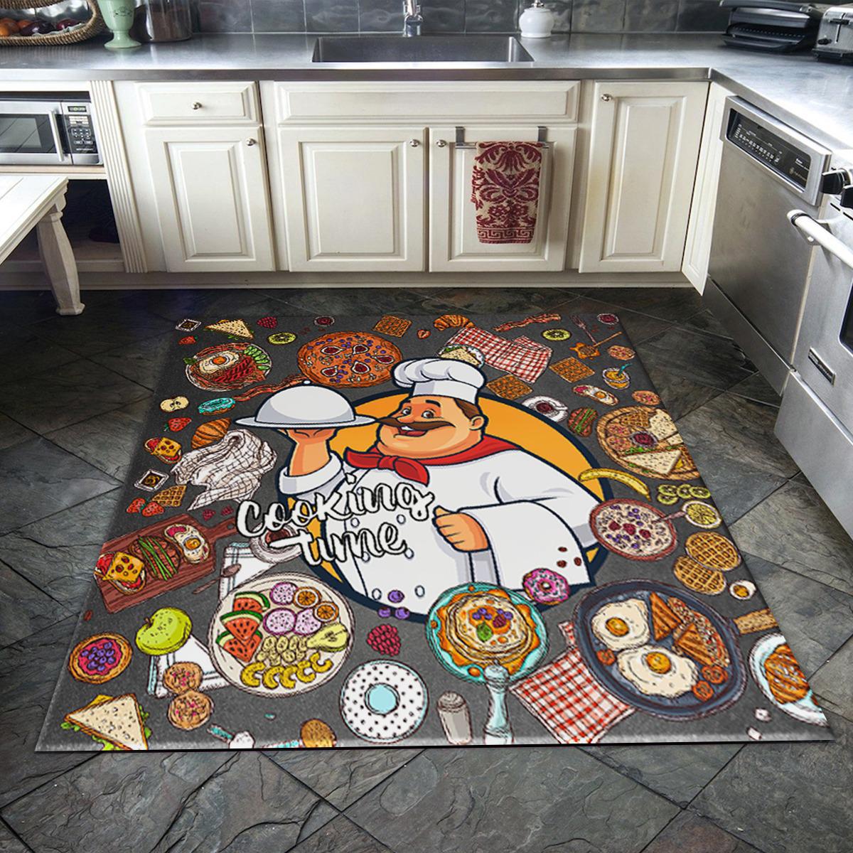 Cooking time kitchen carpet